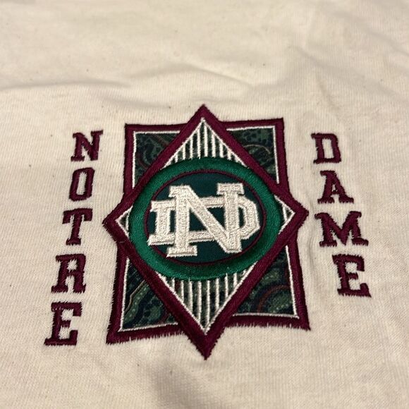Vintage Notre Dame Tee made in USA size XL never been washed still have sticker - Picture 3 of 11